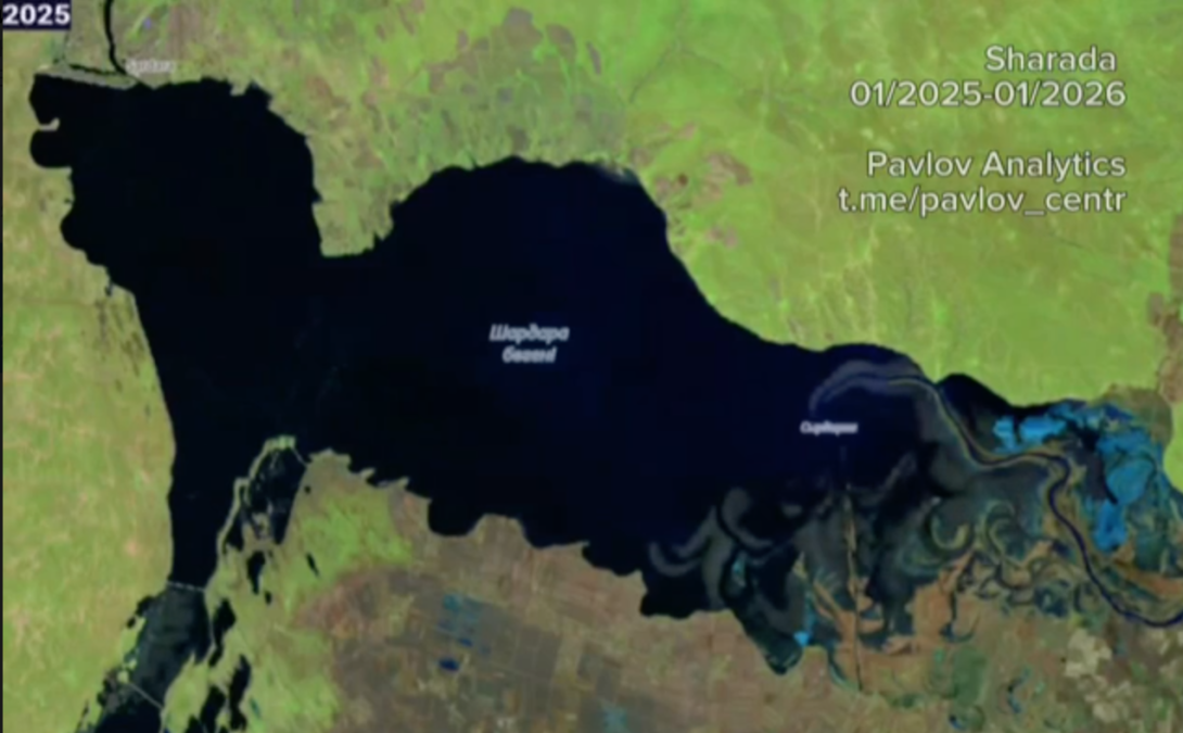 An alarming start to 2026: water reserves in the Shardara Reservoir are significantly lower than last year's levels.