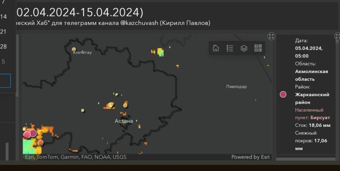 Flood forecasting in Kazakhstan