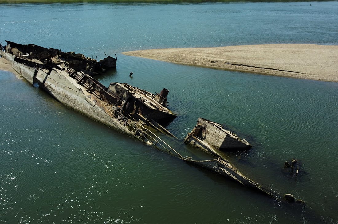Danube shrinks to historic low, halting Romanian nuclear reactor