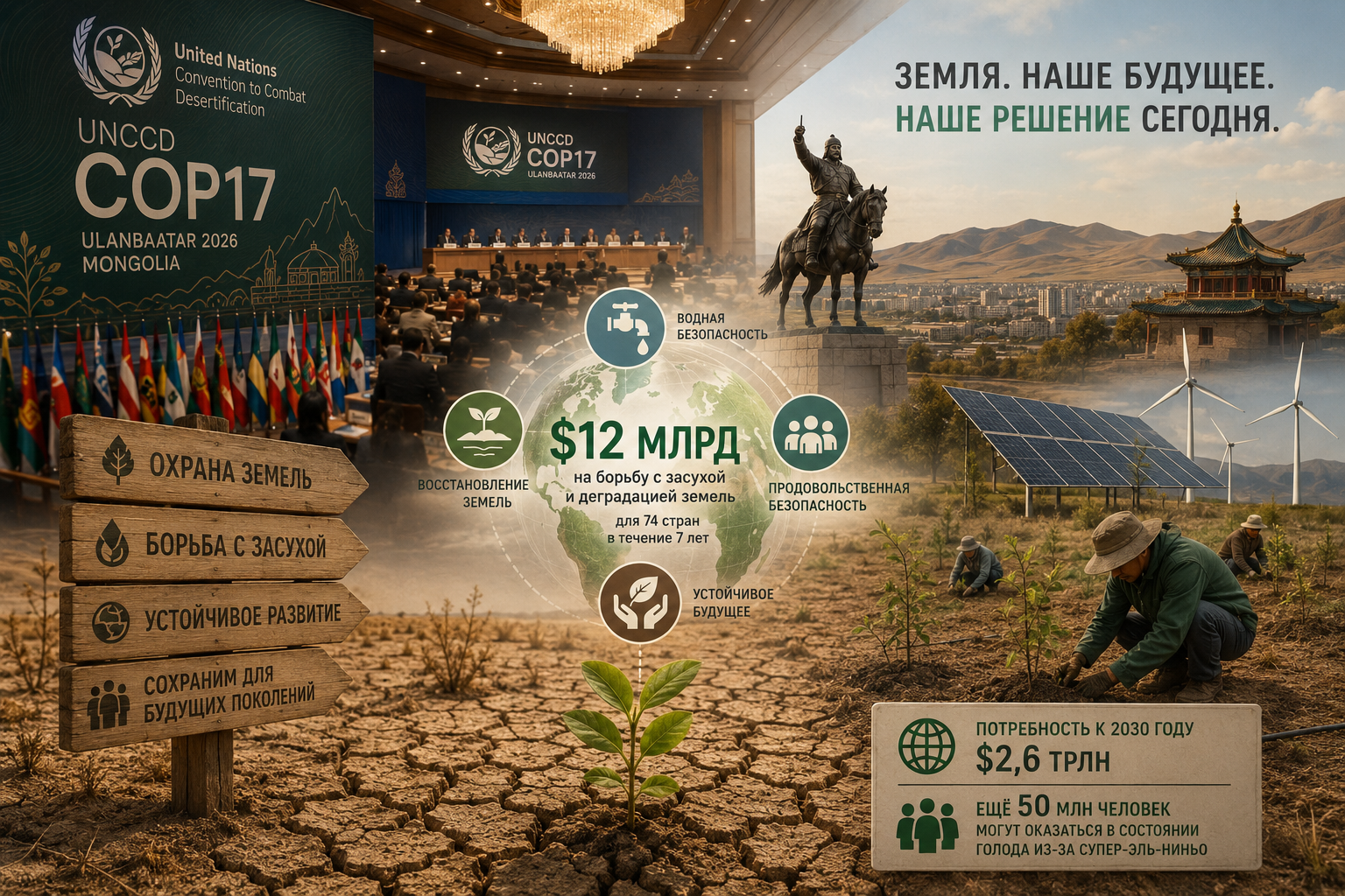 UN summit in Mongolia to allocate $12 billion for drought response