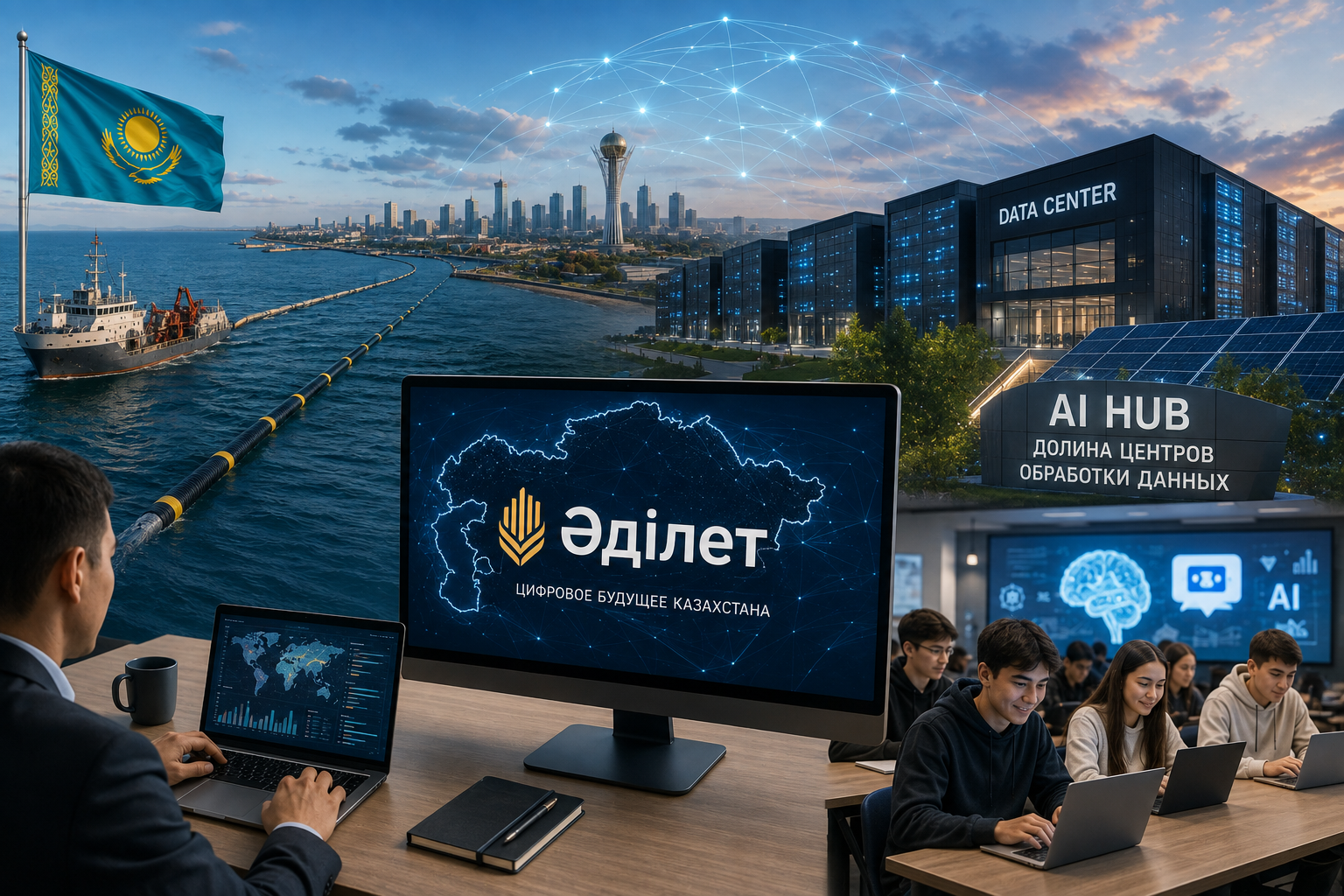 From cable across the Caspian to the "Data Center Valley" — the digital strategy of "Ädilet