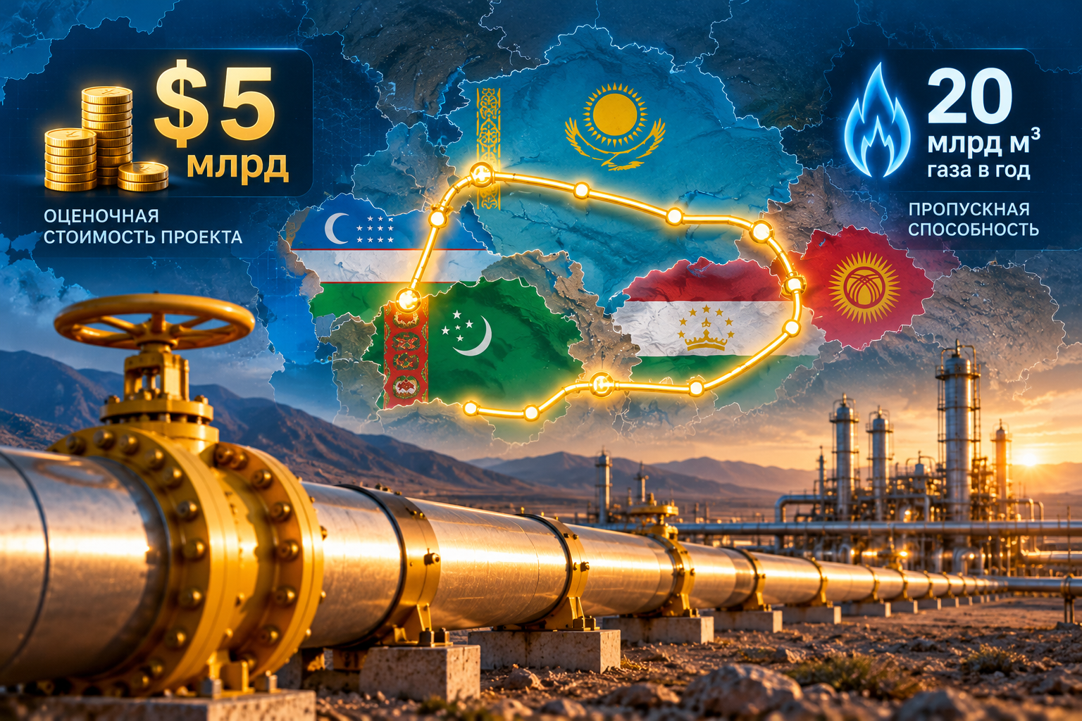 Central Asia gas ring idea estimated at $5 billion