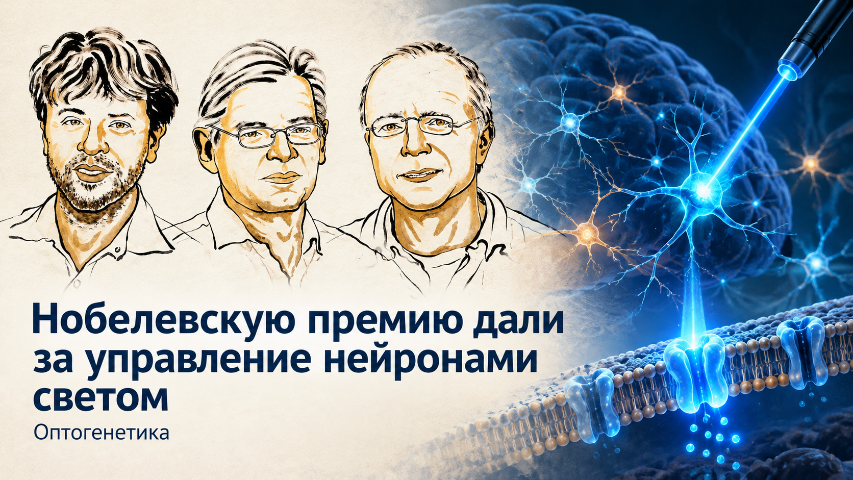 Нобель физиология және медицина сыйлығы ми жасушаларын жарықпен қосу және өшіру тәсілі үшін берілді