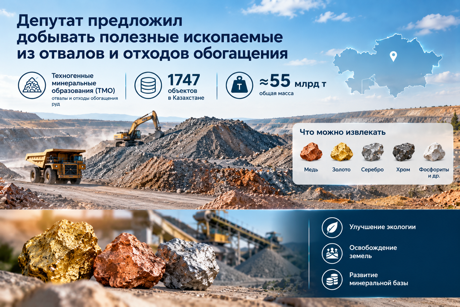 MP proposes extracting minerals from spoil heaps and processing waste