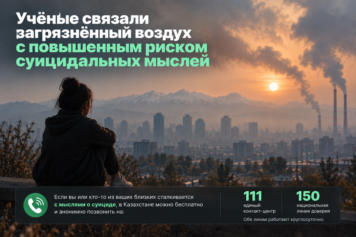 Учёные связали загрязнённый воздух с повышенным риском суицидальных мыслей