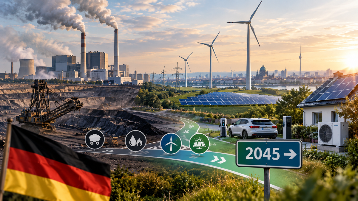 Германия представила дорожную карту отказа от ископаемого топлива к 2045 году