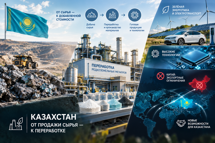 Казахстан хочет перейти от продажи редкоземельного сырья к его переработке