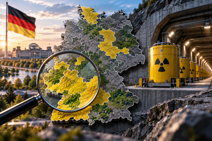 Четверть территории Германии остаётся в поиске площадки для хранилища ядерных отходов