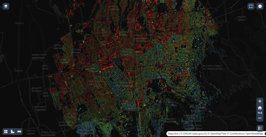 тепловые острова Алматы